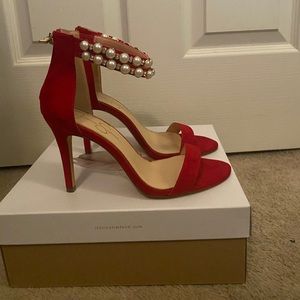 Jessica Simpson Berry Red Heels